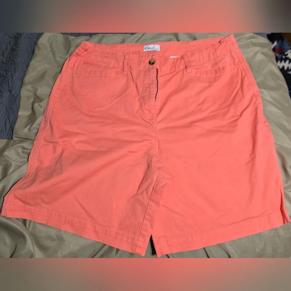 Kim Rogers Coral Bermuda Shorts
